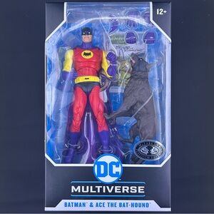 McFarlane DC Multiverse 7” Batman & Ace The Bat-Hound Platinum Silver Age 2024